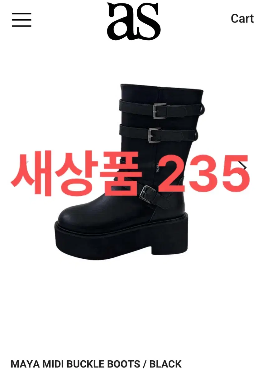 Az on Maya Buckle Boots 240 Black MAYA BUCKLE BOOTS #애즈온 Az on Maya Buckle Boots 240 Black MAYA BUCKLE BOOTS #애즈온